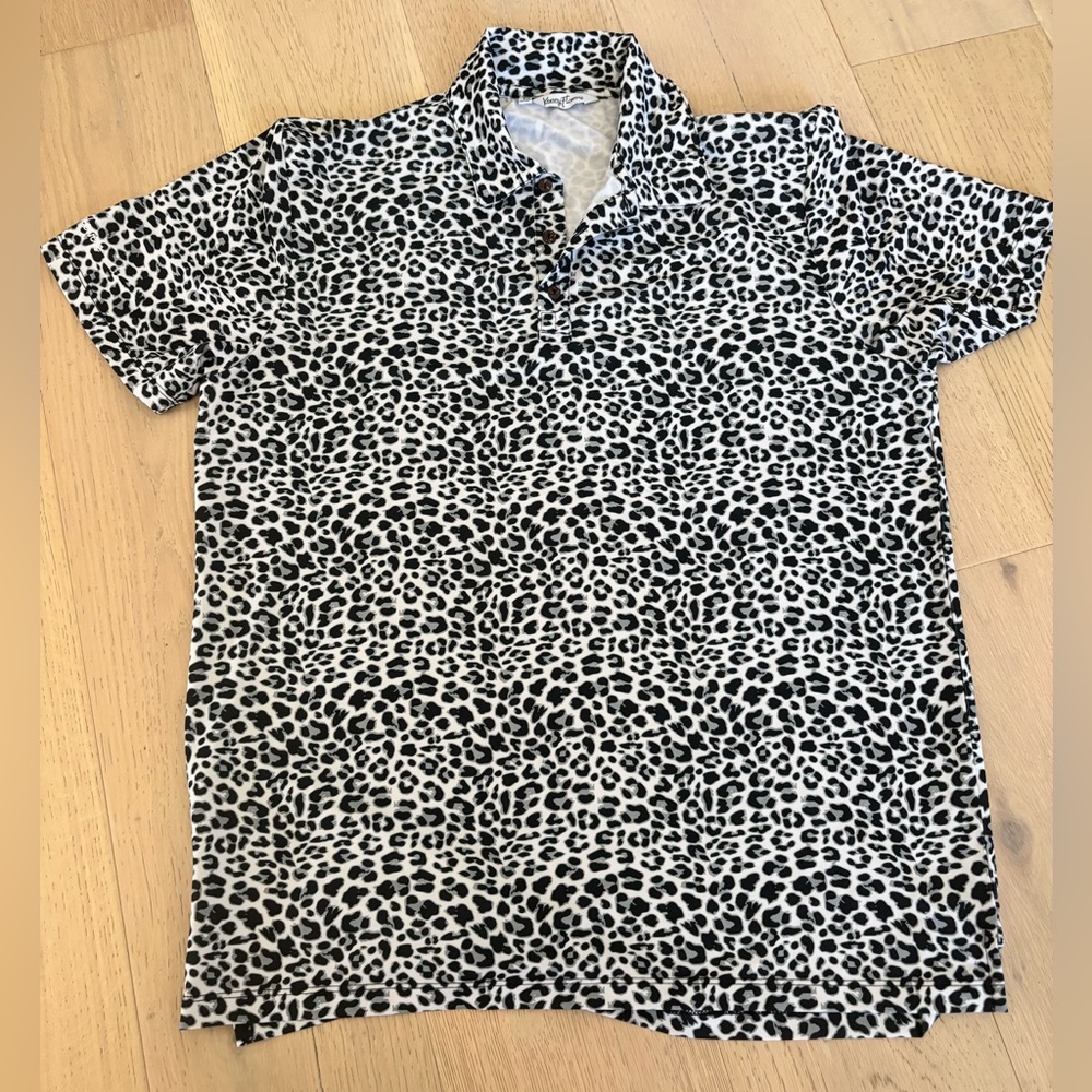 Kenny Flowers Leopard Golf Polo